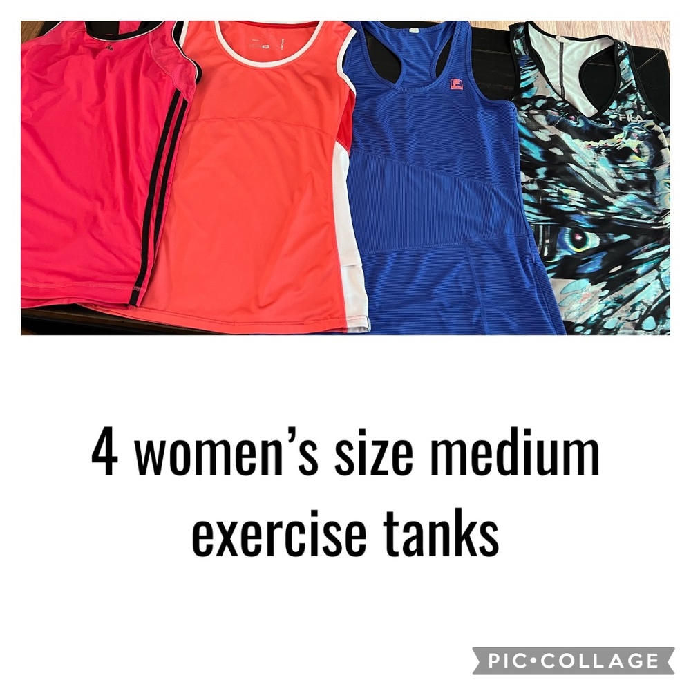 4 women’s size medium tanks